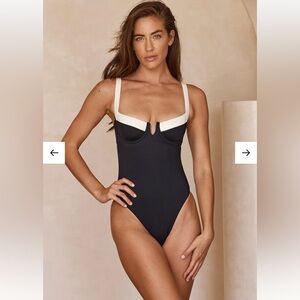 Monday Swimwear Clovelly One Piece- Black/Ivory